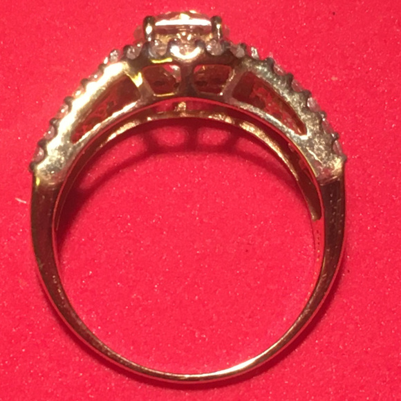 Ladies Round and Baguette Diamond Fashion Ring - Picture 2 of 2